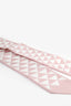 Prada Pink/White Triangle Printed Silk Twilly