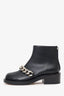 Givenchy Black Leather Laura Chain-trimmed Ankle Boots Size 36