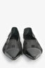 Givenchy Black Mesh/Leather 4G Logo Pointed Toe Ballerina Flats Size 36