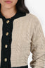 Asta Resort Beige/Black 'Bella' Cardigan Size XS