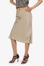 Anine Bing Champagne Silk Midi Skirt Size S (As Is)