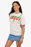 Gucci White Logo Printed Short Sleeve T-Shirt Size XS