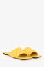 Bottega Veneta Yellow Leather Padded Sandals Size 41