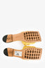 Bottega Veneta Yellow Leather Padded Sandals Size 41