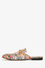 Gucci Pink Floral Printed Princeton Slip On Loafers Size 40