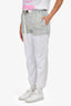 Sacai 2021 Grey/White Belted Track Pants Size 2
