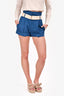 Sea New York Navy High Waisted Shorts Size 0 with Belt