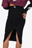 T By Alexander Wang Black Bodycon Midi Skirt Est. Size XS