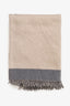 Brunello Cucinelli Beige/Grey Cashmere Throw