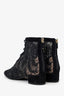 Christian Dior Black Suede/Mesh Embroidered Naughtily-D Ankle Boots Size 38.5