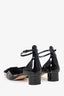 Christian Dior Black Patent Idyll Ankle Strap Pumps Size 38