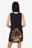 Dolce & Gabbana Black/Multicolour Floral Print Sleeveless Mini Dress Size 42