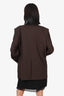 Filippa K Brown/Black Double Pocket Blazer Size 38