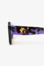 Prada Black/Purple Frame Symbole Square Sunglasses
