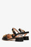 Gucci Black Leather Horsebit Buckle Sandals Size 36.5