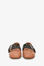 Miu Miu Pink Leather Ballerina Flats with Black Buckle + Lace Up Ribbon Size 35
