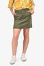 Paige Green Denim Mini Skirt Size 27 with Tags