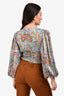 Elliatt Multicolour Paisley Pattern Long Sleeve Crop Top Size S