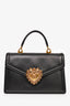 Dolce & Gabbana Black Leather 'Devotion' Bag