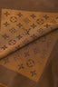 Louis Vuitton Brown Metallic Silk/Wool Monogram Scarf