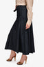 Emilia Wickstead Dark Denim Belted Midi Skirt Size 4
