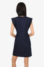 Veronica Beard Navy Sleeveless Mini Dress Estimated Size M
