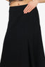 Judith & Charles Black Side Zipper Midi Skirt Size 4