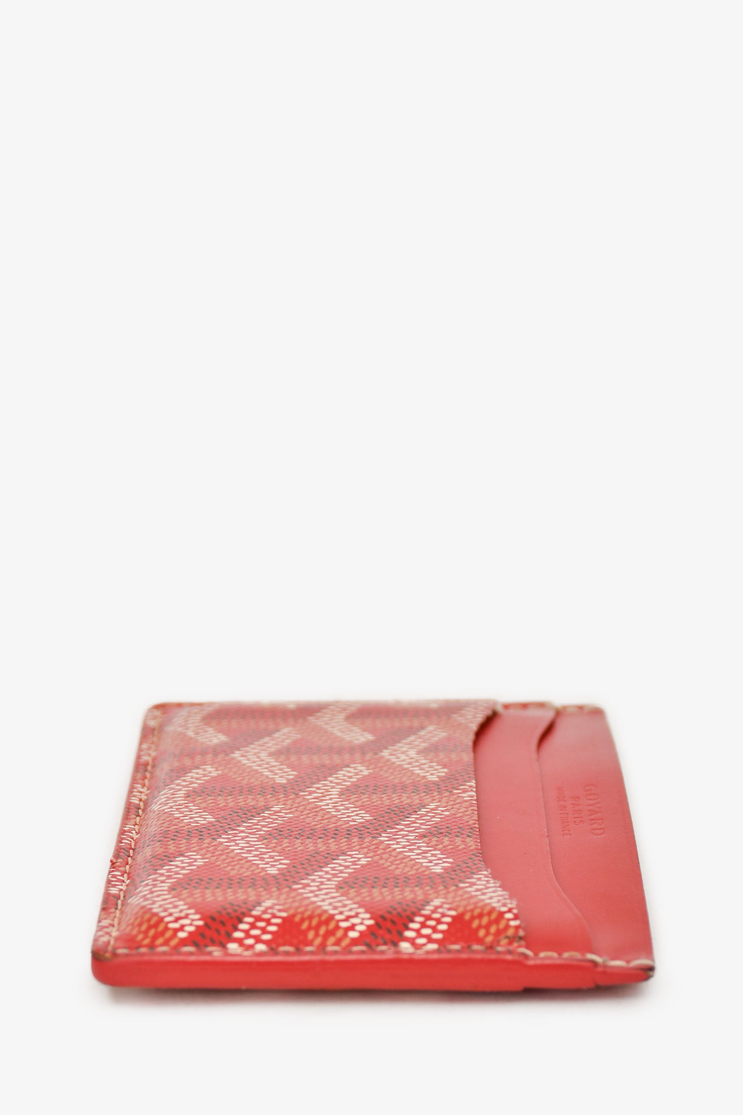 Goyard Red Leather 'Saint-Sulpice' Card Holder – Mine & Yours
