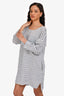 Nili Lotan Blue/White Striped Linen Tunic Dress Size S