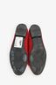 Pre-Loved Chanel™ Red Tweed Cap Toe Ballet Flats Size 36.5