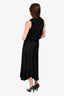 Pre-Loved Chanel Black Knit V-Neck Dress with Bustier Detail Slip Dress Size 34