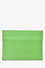 Balenciaga Green Leather Logo Card Holder (As Is)