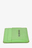 Balenciaga Green Leather Logo Card Holder (As Is)