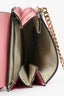 Chloe Pink Leather/Suede Mini Faye Bag