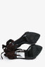 Saint Laurent Brown Suede Criss Cross Stap Sandal Size 37.5