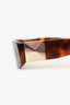 Valentino Brown Frame Rockstud Accents Wayfarer Sunglasses