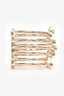 Christian Dior Faux Pearl Logo Cuff Bracelet