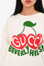 Gucci Cream/Red/Green 'Beverly Hills' Sweatshirt Size XXS
