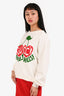 Gucci Cream/Red/Green 'Beverly Hills' Sweatshirt Size XXS
