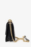 Fendi Brown/Black FF Embossed Leather Kan U Shoulder Bag
