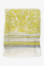 Max Mara Yellow/White Silk Printed Scarf