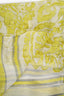 Max Mara Yellow/White Silk Printed Scarf