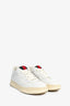 Gucci White Leather Classic Web Tongue Sneakers Size 37