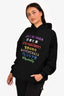 Balenciaga Black/Multicolour Logo Hoodie Size XS
