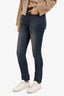Saint Lauren Faded Dark Wash Skinny Jeans Size 25