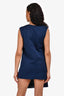 Marni Navy Sleeveless Midi Dress with Neck Tie Size 40