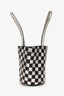 Alexander Wang Black/Silver Checkered Top Handle Bucket Bag