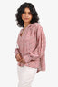 Isabel Marant Pink Silk Floral Print Blouse Size 34