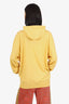 Brunello Cucinelli Yellow Cashmere Zip-up Hoodie Size 54 Mens