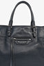Balenciaga Navy Leather Paper Mini 2Way Bag